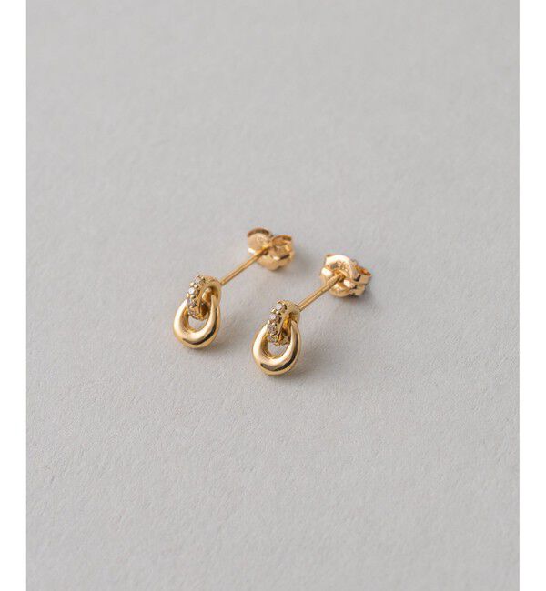 ete「K18YG ブラウンダイヤモンド ピアス」|ピアス|