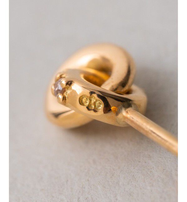 ete「K18YG ブラウンダイヤモンド ピアス」|ピアス|