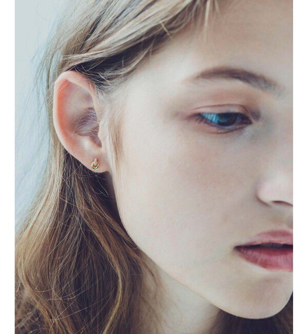 ete「K18YG ブラウンダイヤモンド ピアス」|ピアス|