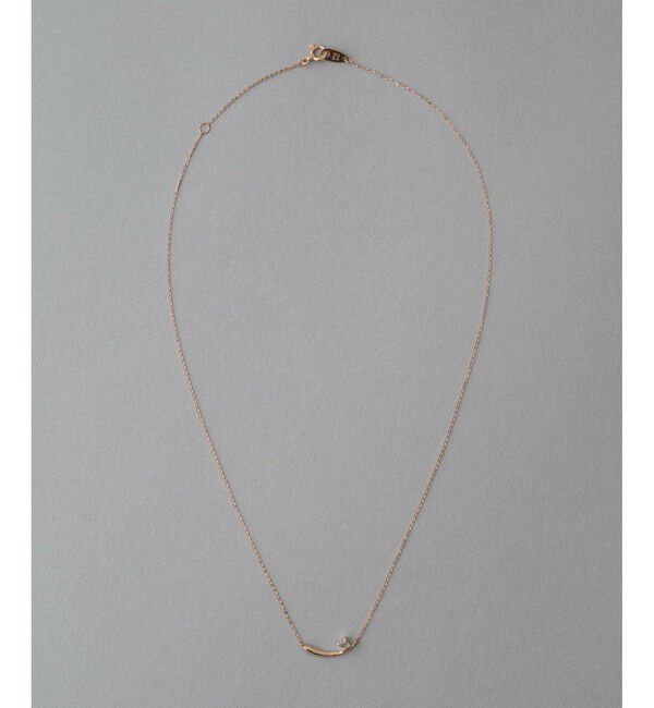 ete「K10MPG ミストピンク ホワイトトパーズ ネックレス」|ネックレス|