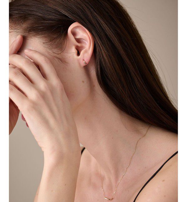 ete「K10YG ドロップ ピアス」|ピアス|