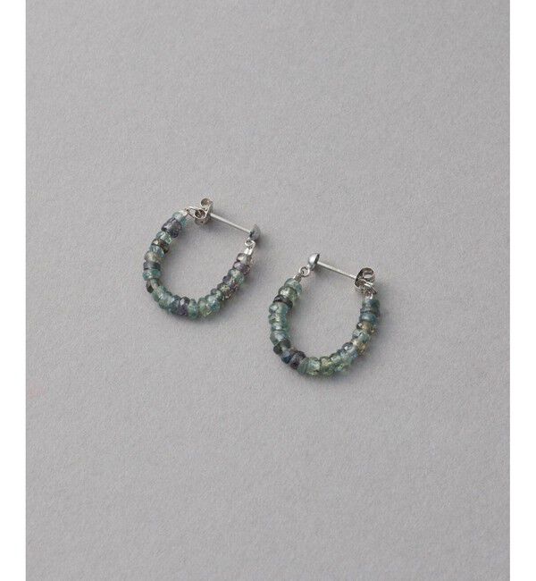 ete「[フォーチュン] PT900 マルチストーン フープピアス /Grace」|ピアス|