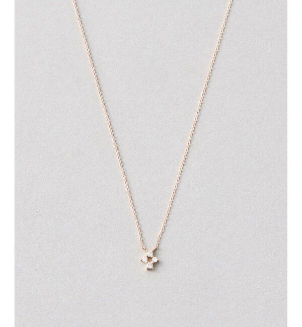 Jouete「K18 ネックレス ダイヤモンド」|ネックレス|ピンクゴールド