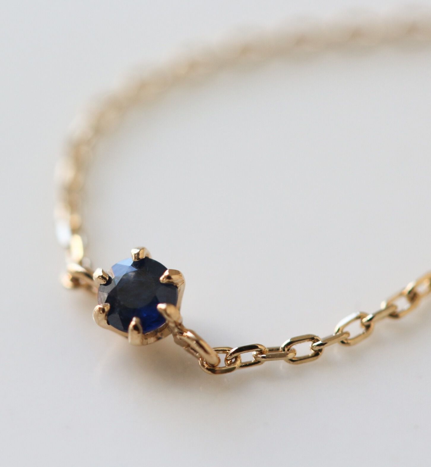  「サファイア チェーンリング | K10YG 【WEB/ランドマーク店限定】」|リング|