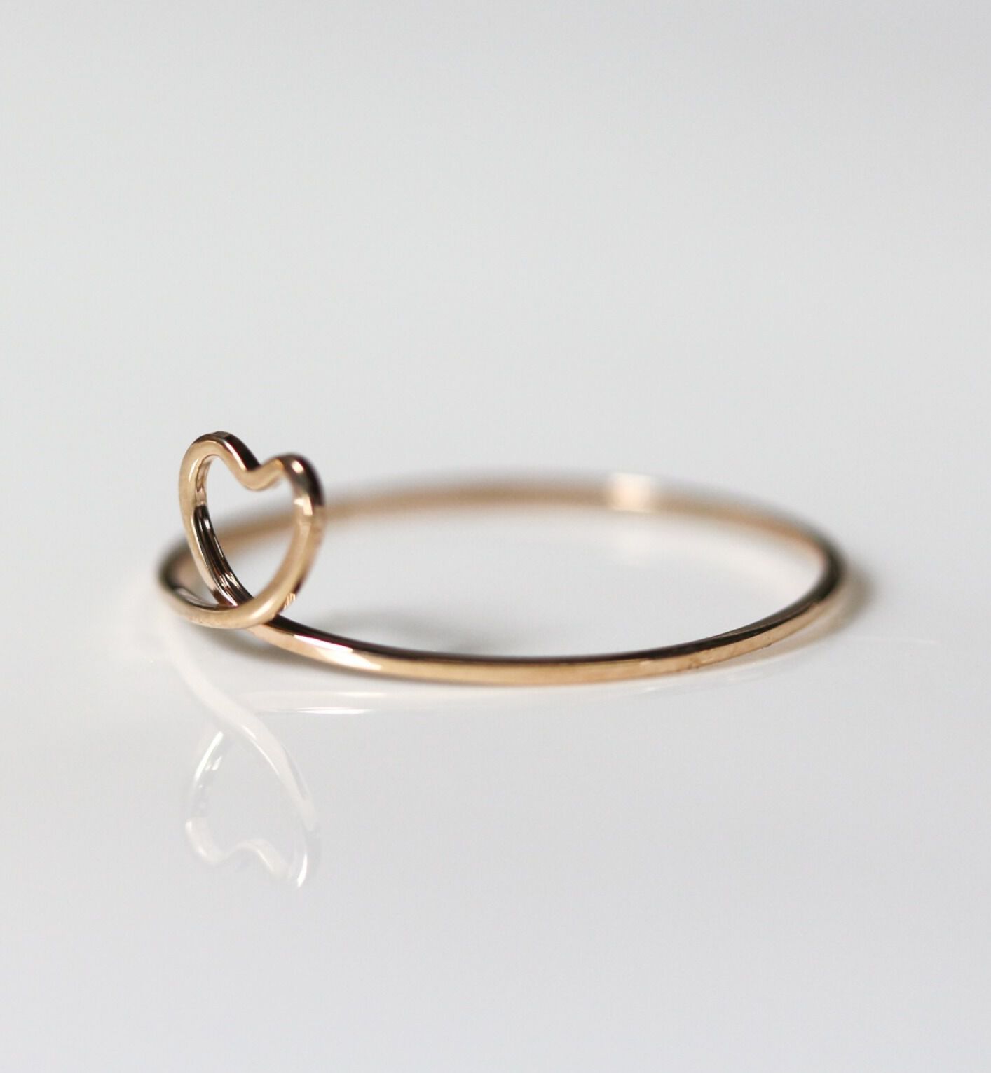  「ゴールド ハート リング  | K10YG」|リング|