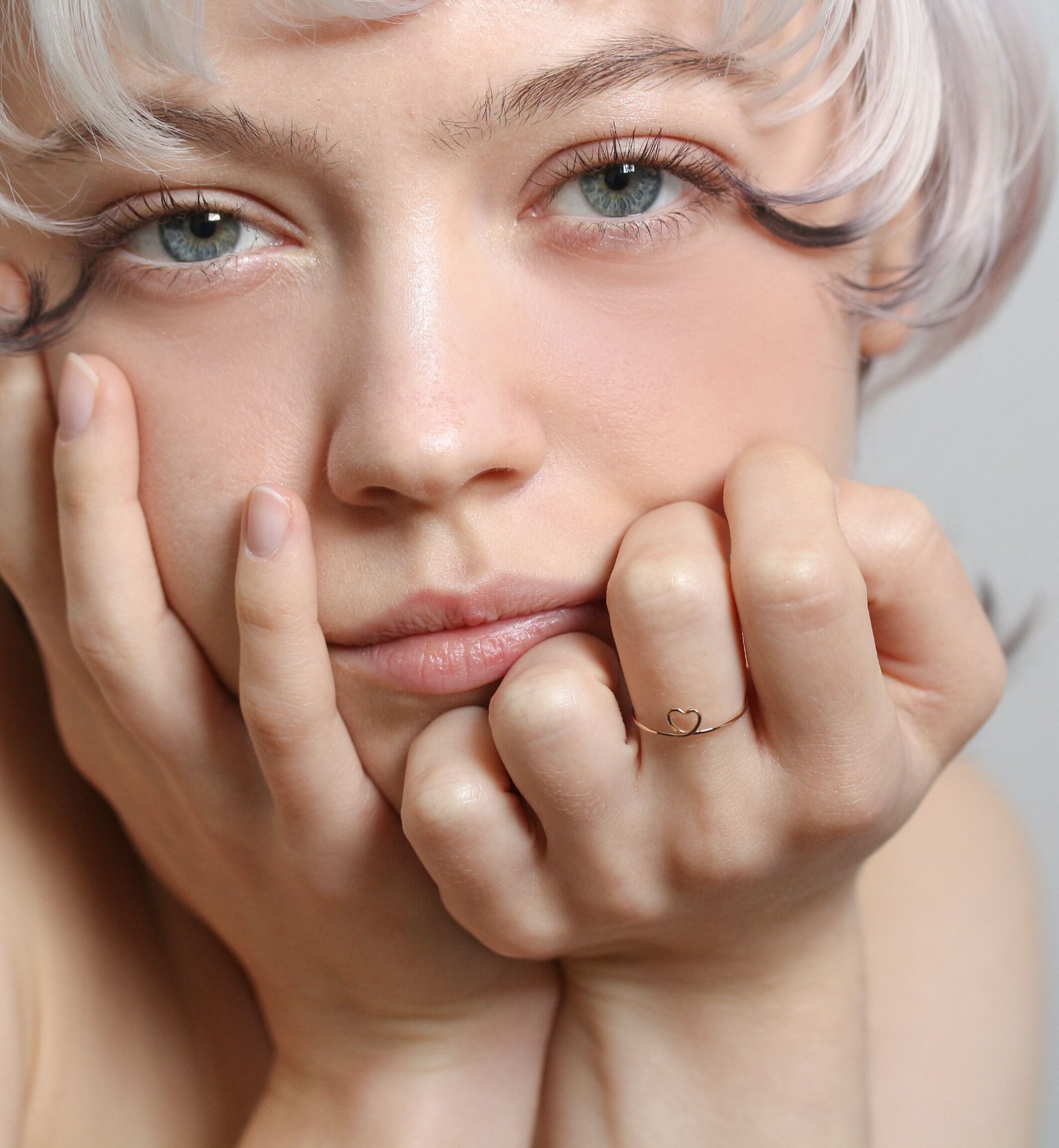  「ゴールド ハート リング  | K10YG」|リング|