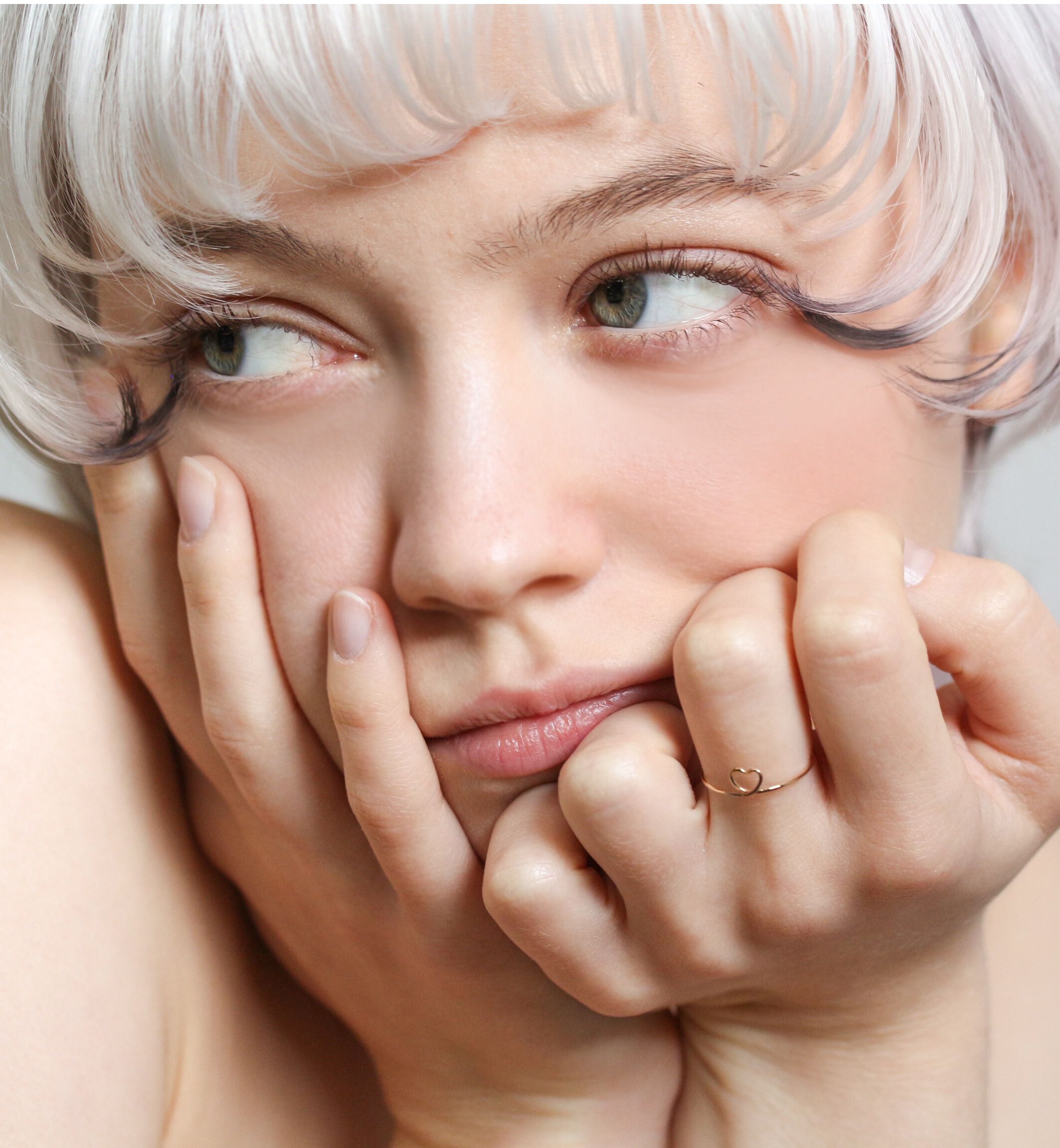  「ゴールド ハート リング  | K10YG」|リング|