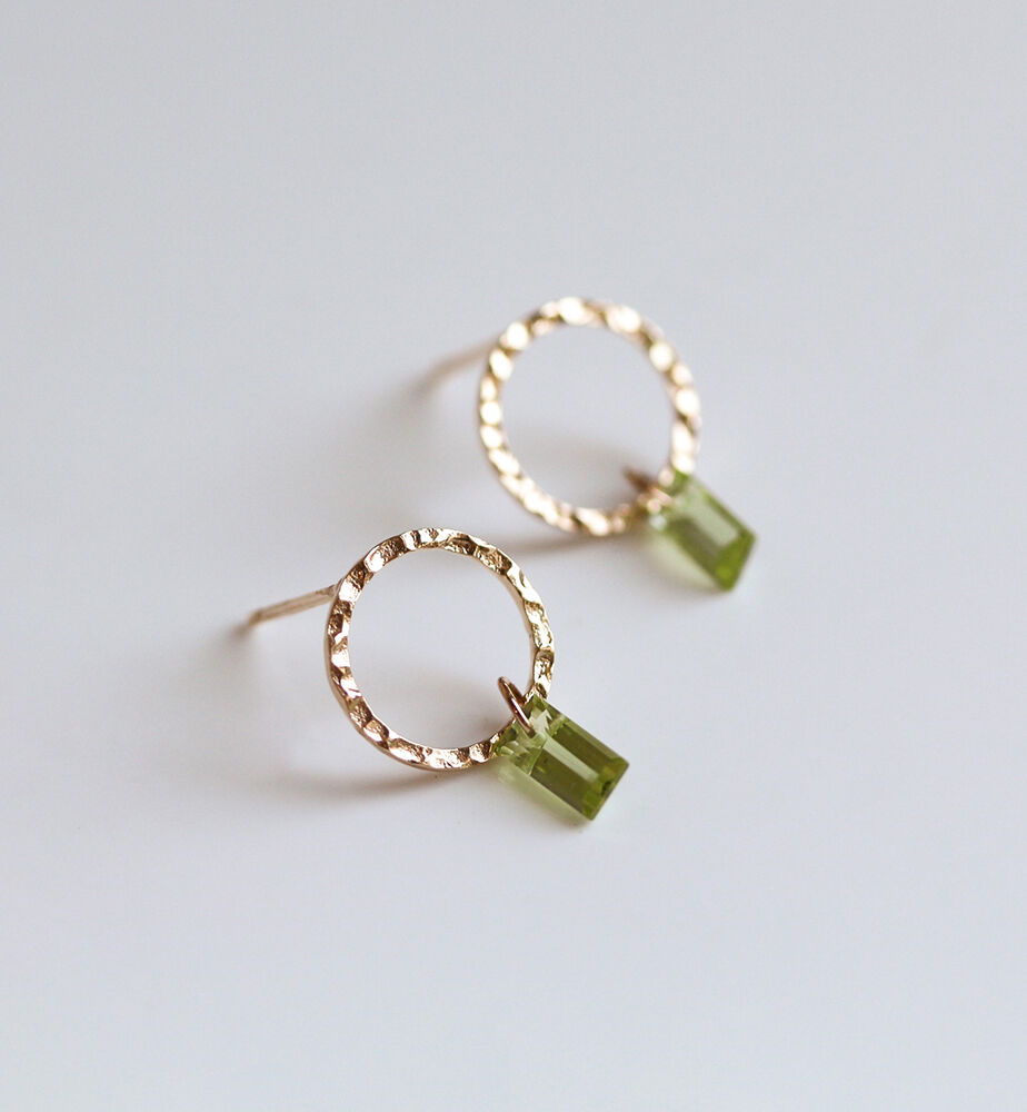  「ペリドット  ピアス | K10YG」|ピアス|