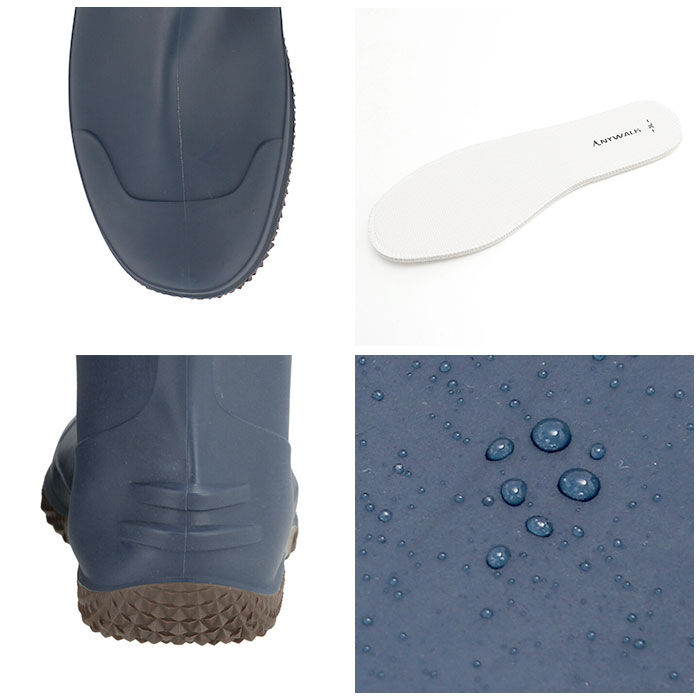 BACKYARD FAMILY「折りたたみ レインブーツ 通販 メンズ 折りたためる 折り畳み スノーシューズ スノーブーツ」|レインシューズ|