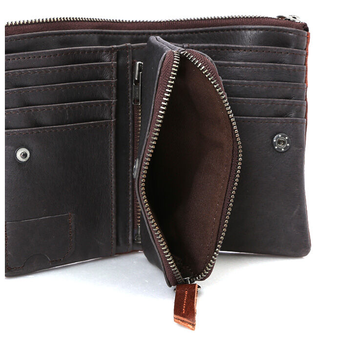 BACKYARD FAMILY「財布 メンズ 二つ折り カードがたくさん入る 通販 ファスナー 二つ折り財布 大容量 ポケット」|財布|