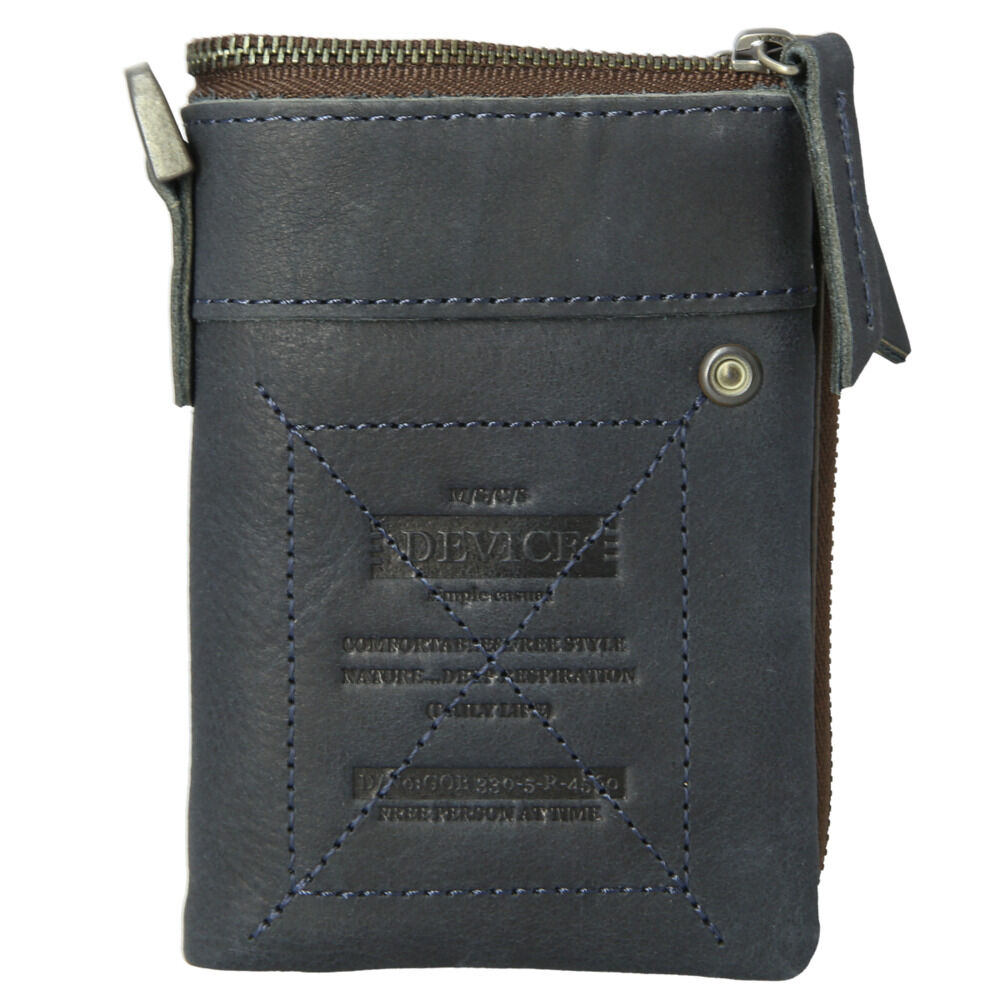 BACKYARD FAMILY「財布 メンズ 二つ折り カードがたくさん入る 通販 ファスナー 二つ折り財布 大容量 ポケット」|財布|ブルー1