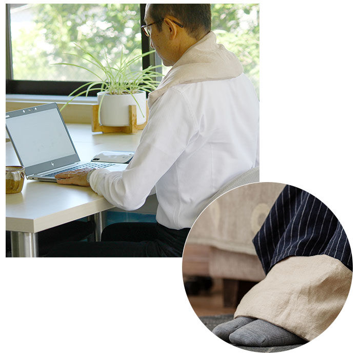 BACKYARD FAMILY「ネックピロー レンジ 通販 クリッパン 北欧 ネックウォーマー ラベンダー ウォッシュドリネン 首」|アイケア|