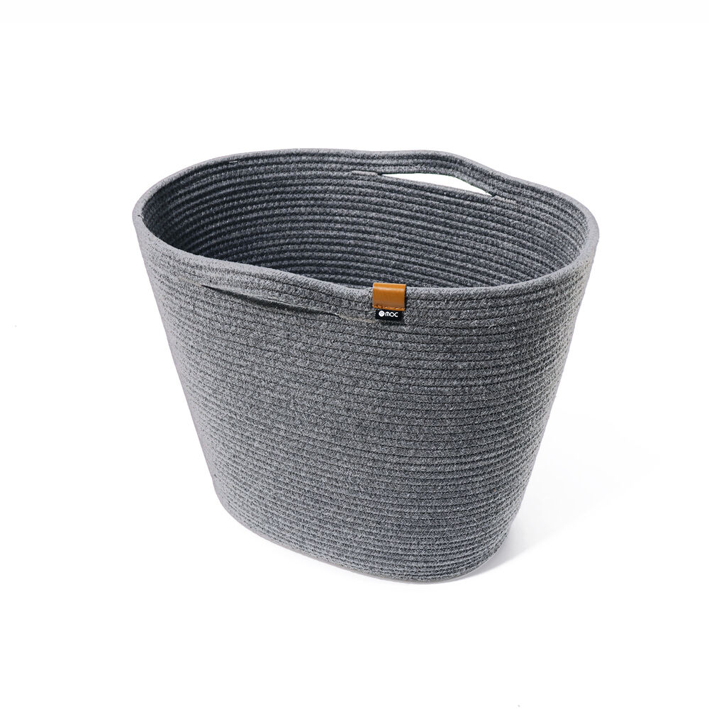 BACKYARD FAMILY「バスケット かご 通販 おしゃれ 収納 シンプル ロープバスケット 大きい 深型 モダン シンプル」|その他|グレー2