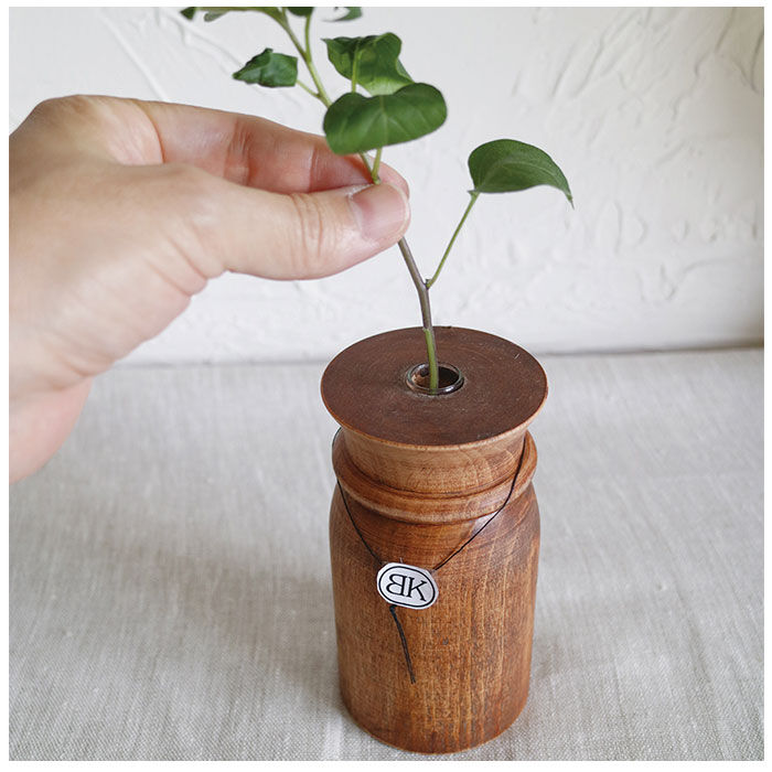 BACKYARD FAMILY「一輪挿し おしゃれ 通販 ウッディ フラワーベース M 花瓶 花びん かびん 花器 一輪ざし」|その他|