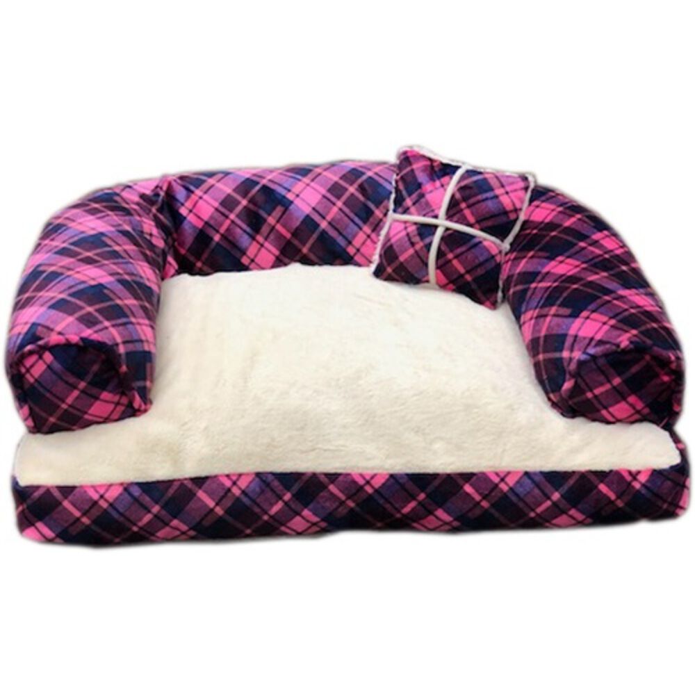 BACKYARD FAMILY「ペットベッド ふわふわ 楽天 小型犬 ベッド 犬用 猫用 あご のせ アンファンス EF-PT06」|その他|ピンク1