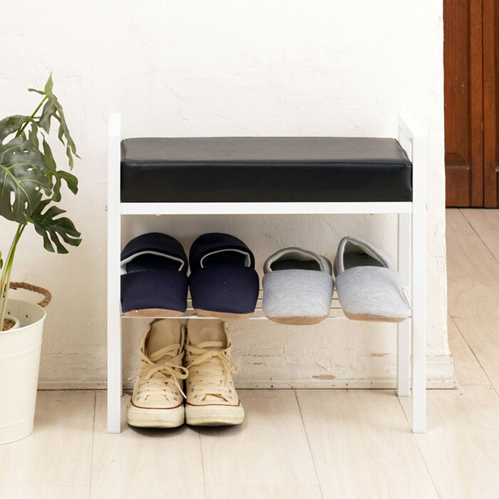 BACKYARD FAMILY「玄関 ベンチ 収納 通販 エントランスベンチ 玄関椅子 介護 玄関ベンチ 永井興産 NK-7420」|その他|