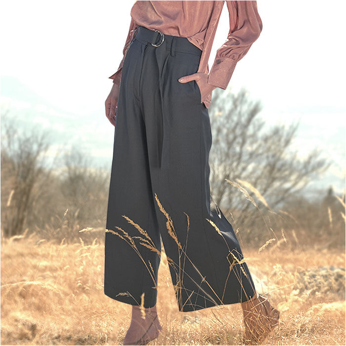 BACKYARD FAMILY「MIND マインド ベルトワイドパンツ 通販 ワイド パンツ ズボン 長ズボン ロングパンツ」|その他|