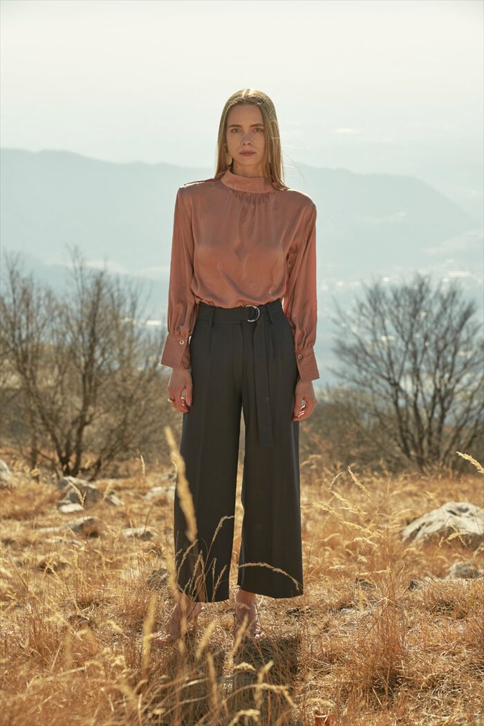 BACKYARD FAMILY「MIND マインド ベルトワイドパンツ 通販 ワイド パンツ ズボン 長ズボン ロングパンツ」|その他|