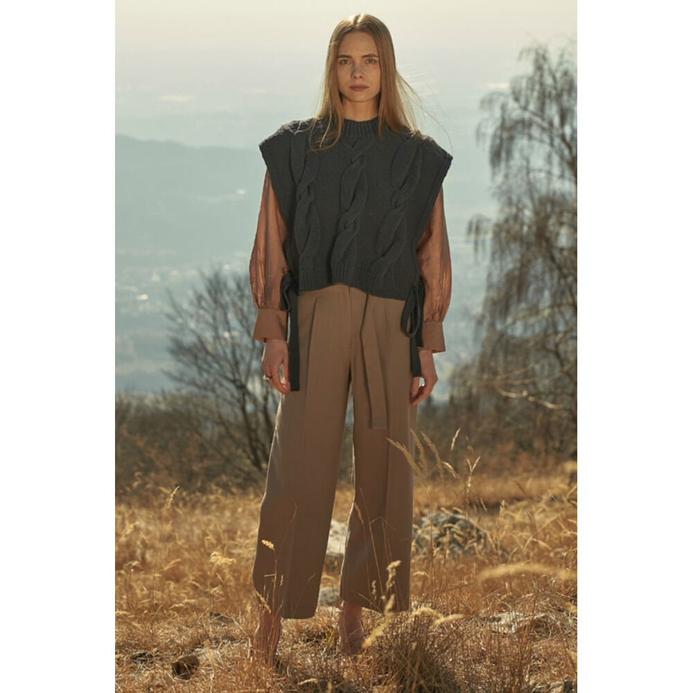 BACKYARD FAMILY「MIND マインド ベルトワイドパンツ 通販 ワイド パンツ ズボン 長ズボン ロングパンツ」|その他|ベージュ1