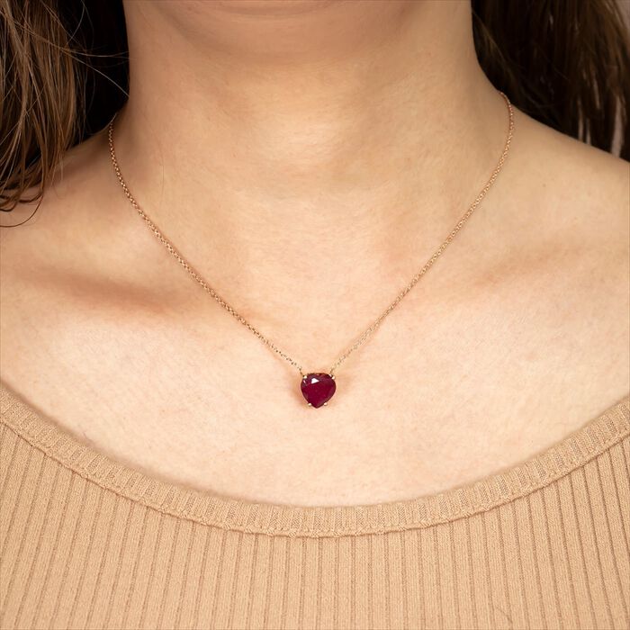 BACKYARD FAMILY「ネックレス レディース ルビー 通販 ペンダント 天然石 ピンクゴールド アクセサリー 紅玉」|その他|