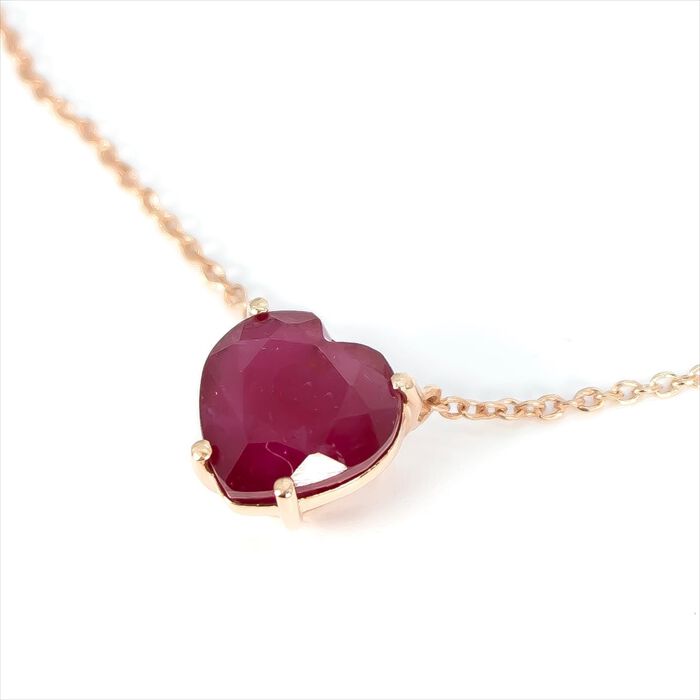 BACKYARD FAMILY「ネックレス レディース ルビー 通販 ペンダント 天然石 ピンクゴールド アクセサリー 紅玉」|その他|