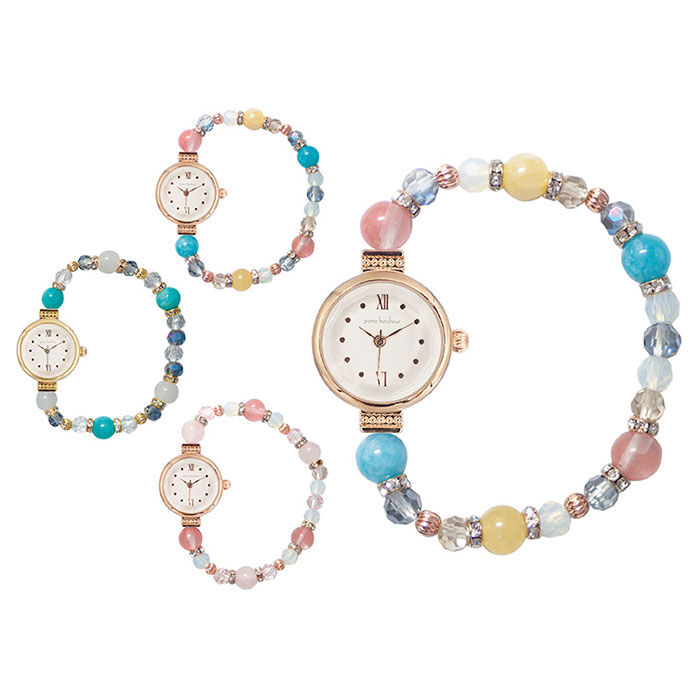 BACKYARD FAMILY「ジャバラウォッチ 腕時計 レディース 通販 時計 アナログ時計 ウオッチ ジャバラ ビーズ 天然石」|腕時計|