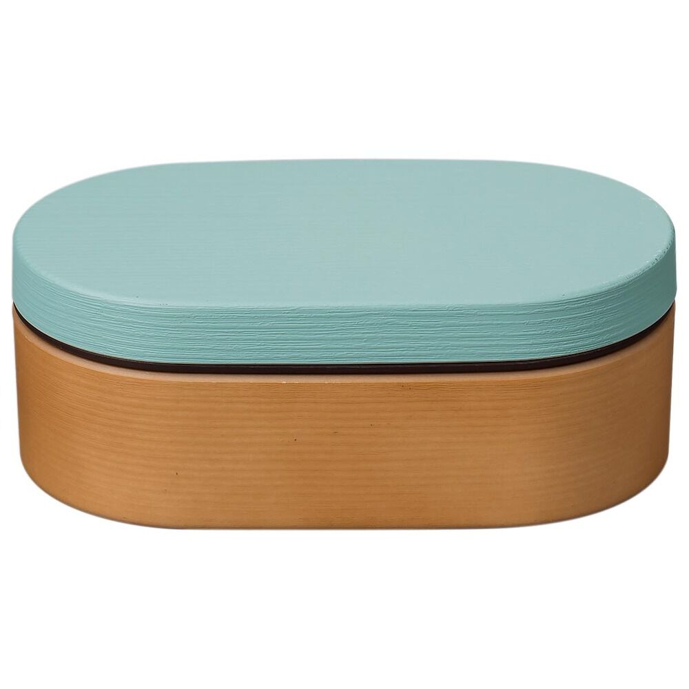 BACKYARD FAMILY「お弁当箱 おしゃれ 大人 女性 通販 弁当箱 1段 ランチボックス 女子 かわいい 一段」|食器・キッチングッズ|ブルー1