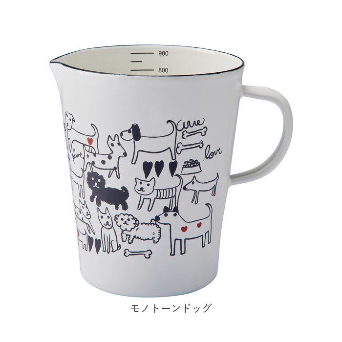 BACKYARD FAMILY「ホーロー 計量カップ Lサイズ 通販 メジャーカップ ほうろう 耐熱 ホーロー製 目盛り付き」|食器・キッチングッズ|