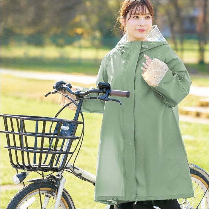 BACKYARD FAMILY「レインコート レディース 通販 レインウェア カッパ 合羽 小柄 小さめ ショート丈 自転車」|その他|