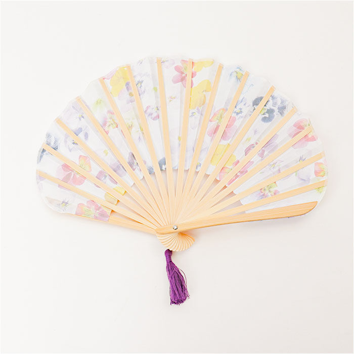 BACKYARD FAMILY「扇子 通販 花柄 フラワー扇子 せんす フラワー ボックス入り お洒落 タッセル付き 暑さ対策」|その他|