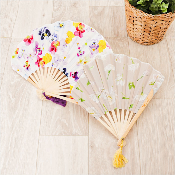 BACKYARD FAMILY「扇子 通販 花柄 フラワー扇子 せんす フラワー ボックス入り お洒落 タッセル付き 暑さ対策」|その他|