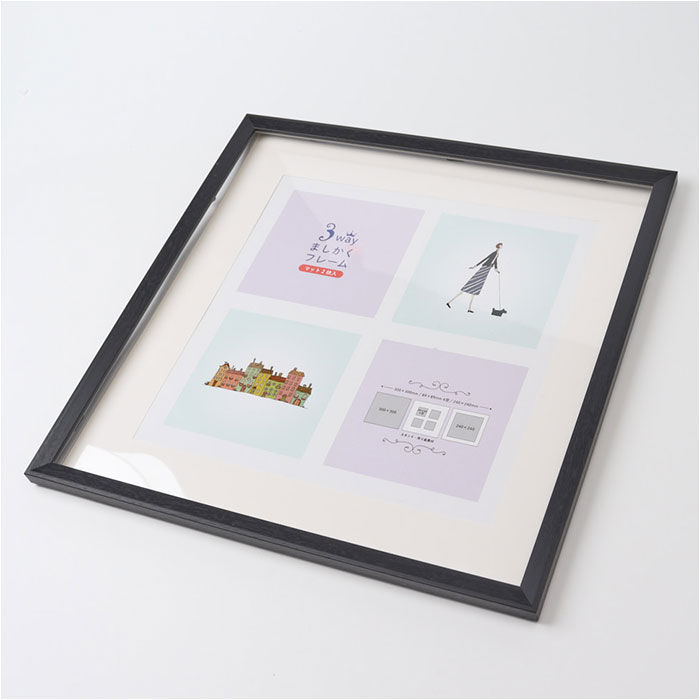 BACKYARD FAMILY「フレーム 正方形 通販 写真立て フォトフレーム 300&times;300mm 額縁 壁掛け 飾る おしゃれ」|その他|