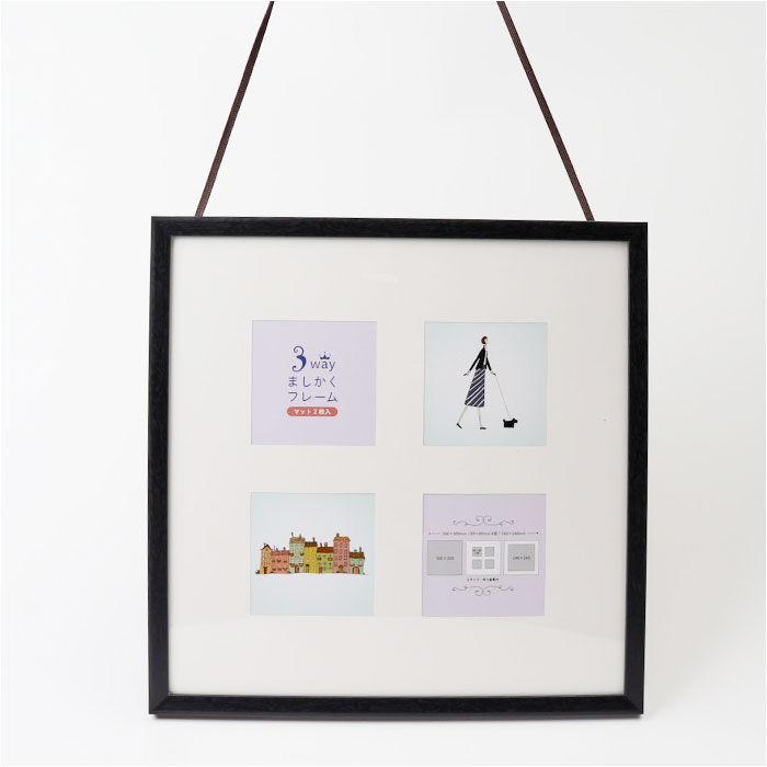BACKYARD FAMILY「フレーム 正方形 通販 写真立て フォトフレーム 300&times;300mm 額縁 壁掛け 飾る おしゃれ」|その他|