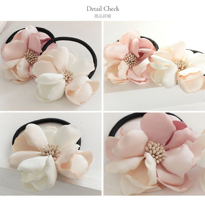 BACKYARD FAMILY「ヘアゴム キッズ おしゃれ 通販 お花 フラワー 10003668 メルシアポニーテール 小さめ」|その他|