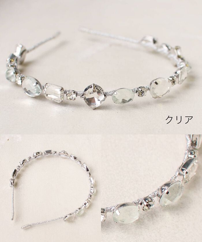 BACKYARD FAMILY「Rora カチューシャ 通販 キラキラ ビジュー 68172302 髪飾り ヘッドドレス 子供」|その他|