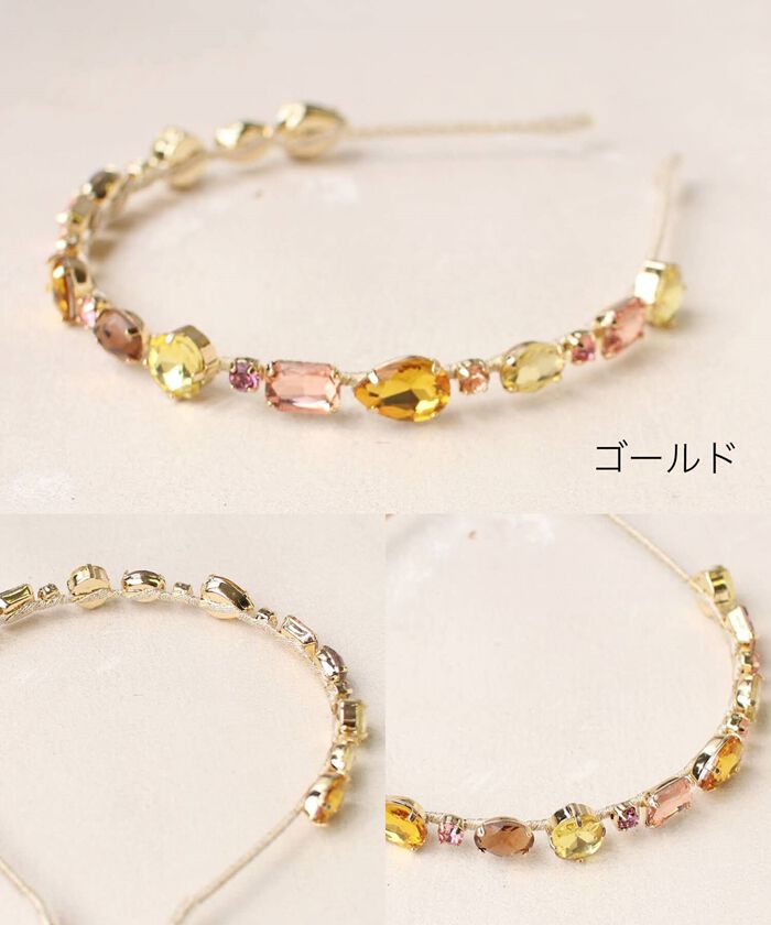 BACKYARD FAMILY「Rora カチューシャ 通販 キラキラ ビジュー 68172302 髪飾り ヘッドドレス 子供」|その他|