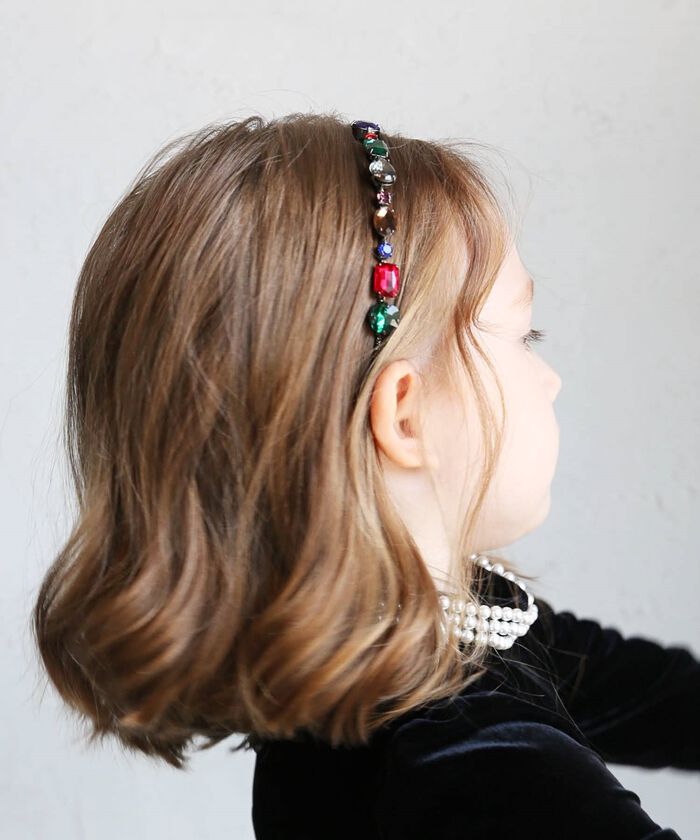 BACKYARD FAMILY「Rora カチューシャ 通販 キラキラ ビジュー 68172302 髪飾り ヘッドドレス 子供」|その他|