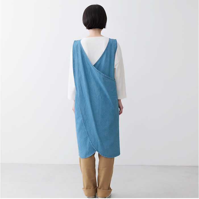 BACKYARD FAMILY「エプロン おしゃれ シンプル 通販 ラップエプロン デニムエプロン クロスエプロン デニム」|その他|