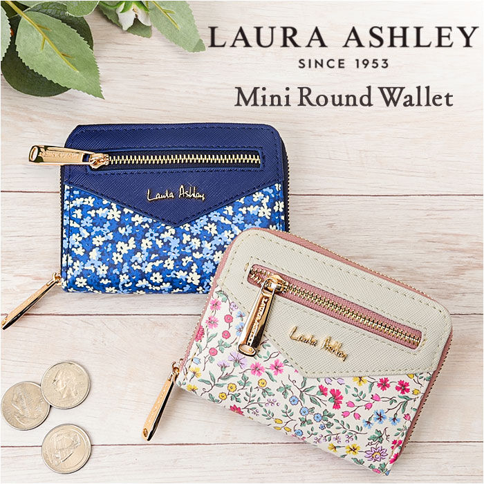 BACKYARD FAMILY「ローラアシュレイ 財布 TLPM-01 通販 二つ折り財布 2つ折り財布 ミニ財布 コンパクト財布」|財布|