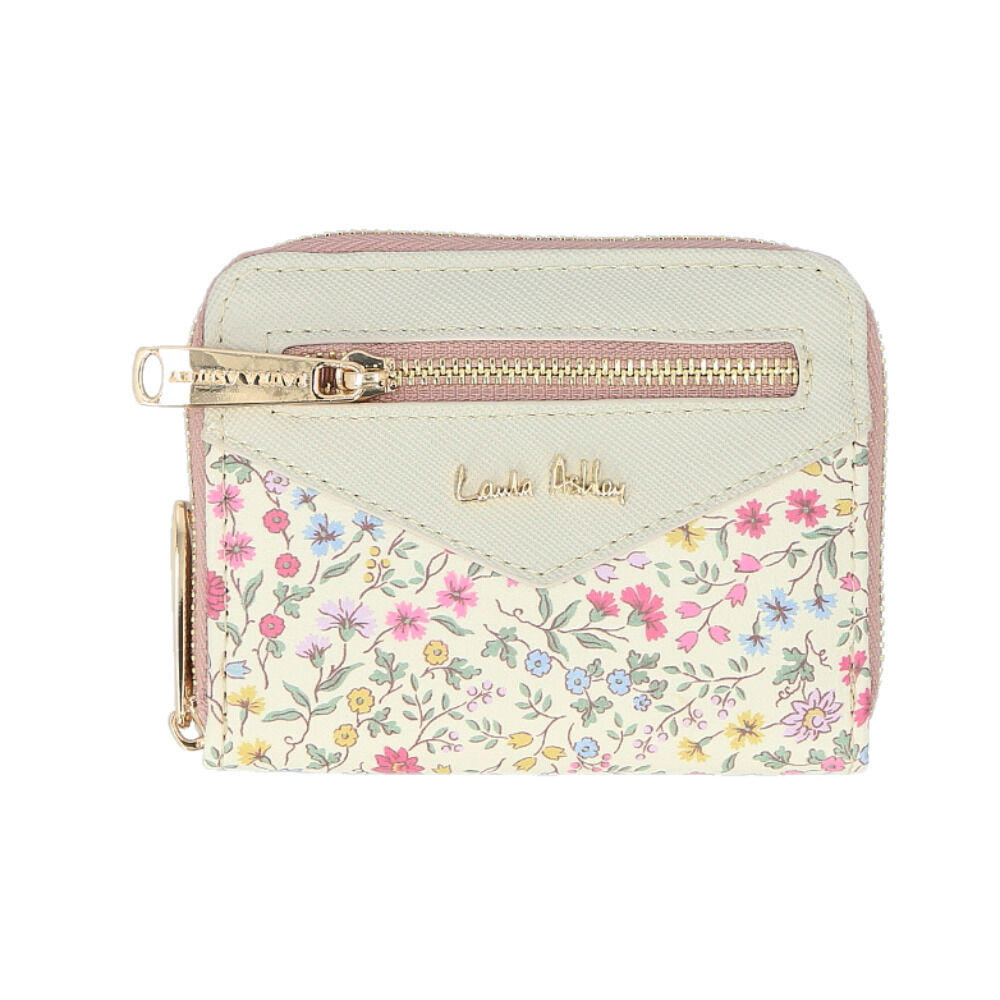 BACKYARD FAMILY「ローラアシュレイ 財布 TLPM-01 通販 二つ折り財布 2つ折り財布 ミニ財布 コンパクト財布」|財布|ピンク1