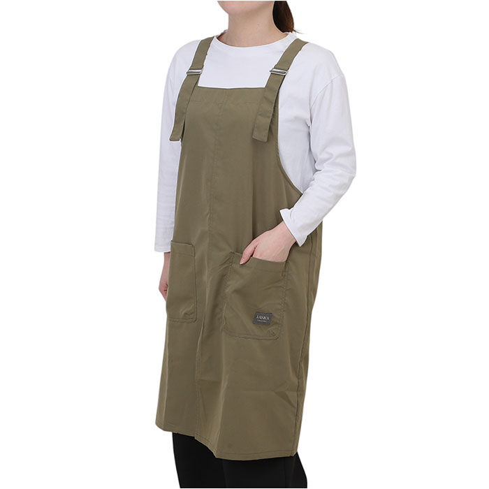 BACKYARD FAMILY「エプロン たすき掛け 撥水 通販 前掛け おしゃれ かぶるだけ バッククロス 保育士 はっ水」|その他|