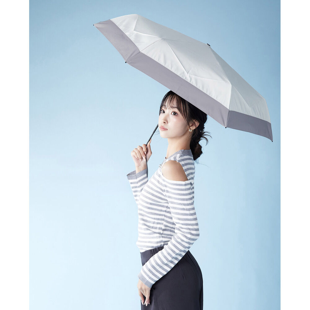 BACKYARD FAMILY「KIZAWA 日傘 折りたたみ 通販 キザワ M50XT064PI 折りたたみ傘 折りたたみ日傘」|傘|ホワイト2