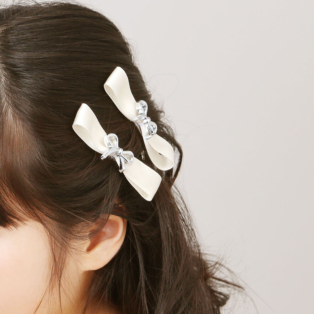 BACKYARD FAMILY「RORA ヘアクリップ 通販 ローラ アリス ヘアークリップ ヘアアクセサリー 髪飾り キッズ」|その他|ホワイト1