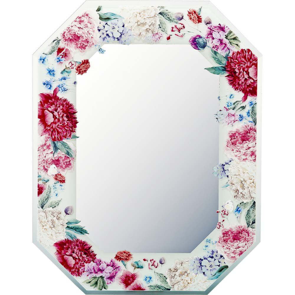 BACKYARD FAMILY「壁掛けミラー 通販 日本 八角ミラー 鏡 かがみ ミラー 壁掛け ウォールミラー 八角形ミラー」|その他|シルバー1