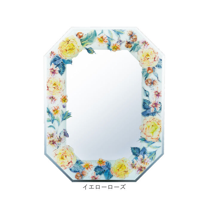 BACKYARD FAMILY「壁掛けミラー 通販 日本 八角ミラー 鏡 かがみ ミラー 壁掛け ウォールミラー 八角形ミラー」|その他|