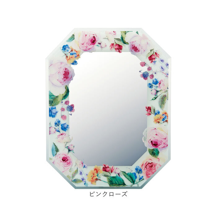 BACKYARD FAMILY「壁掛けミラー 通販 日本 八角ミラー 鏡 かがみ ミラー 壁掛け ウォールミラー 八角形ミラー」|その他|