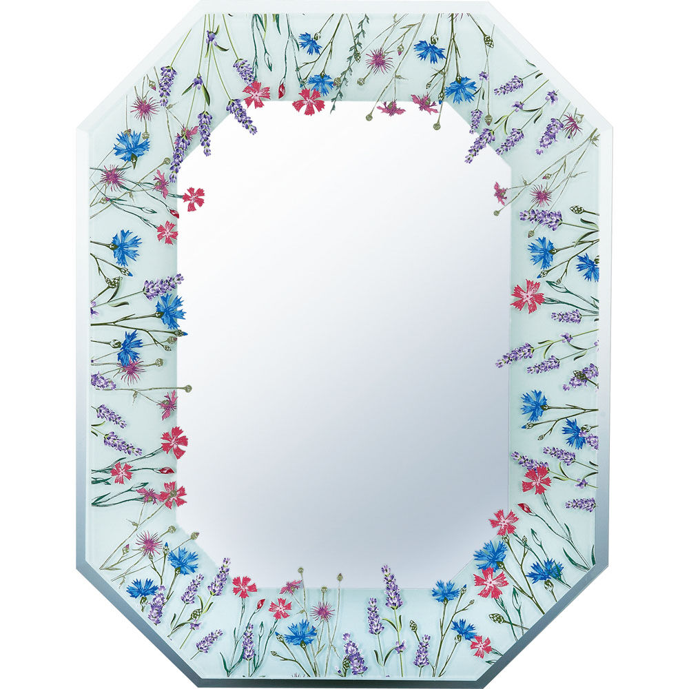 BACKYARD FAMILY「壁掛けミラー 通販 日本 八角ミラー 鏡 かがみ ミラー 壁掛け ウォールミラー 八角形ミラー」|その他|シルバー6