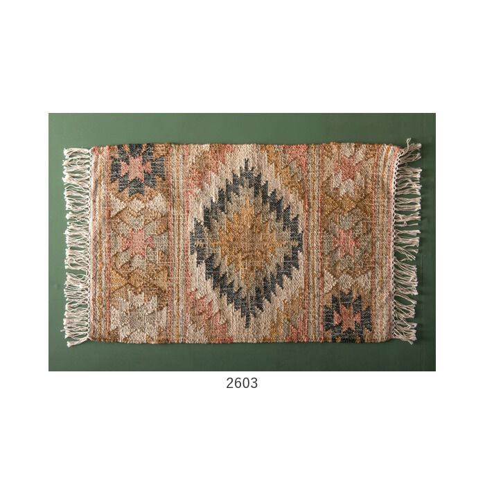 BACKYARD FAMILY「マット おしゃれ ラグマット 通販 デザインマット 長方形 ラグ ジュート ファブリック」|その他|