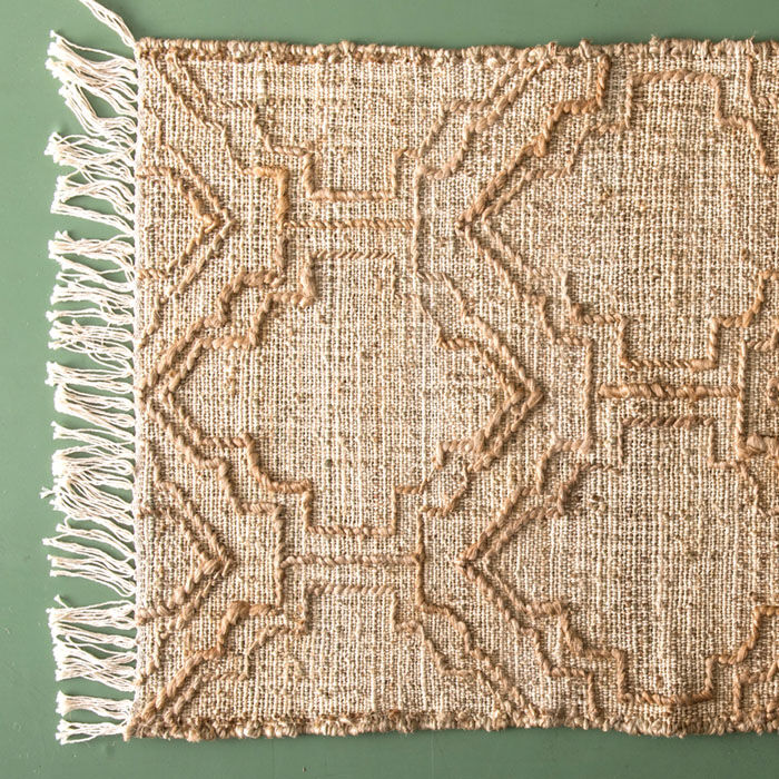 BACKYARD FAMILY「マット おしゃれ ラグマット 通販 デザインマット 長方形 ラグ ジュート ファブリック」|その他|