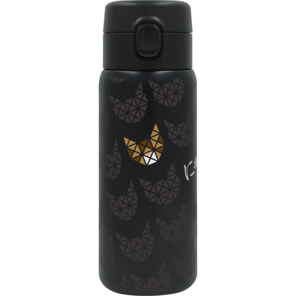 BACKYARD FAMILY「水筒 ワンタッチ かわいい 350ml 通販 ステンレスボトル ワンプッシュボトル マグボトル」|食器・キッチングッズ|ブラック1